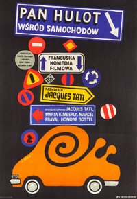Plakat Filmu Pan Hulot wśród samochodów (1971)